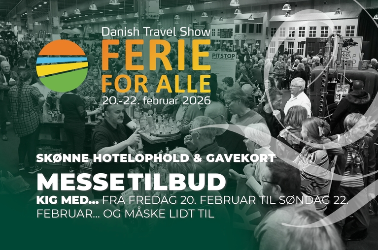 Danske Hoteller A/S har stand i både Danmarkshallen Hal C og Golfhallen Hal L